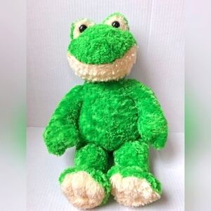 Build A  Bear Reitred Green Smiling Frog Plush 18.5"